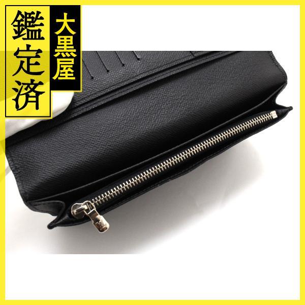 VUITTON ルイ・ヴィトン ポルトフォイユ・ブラザ 2つ折り長財布 M60622 エピ ノワール 【460】 【非常】
