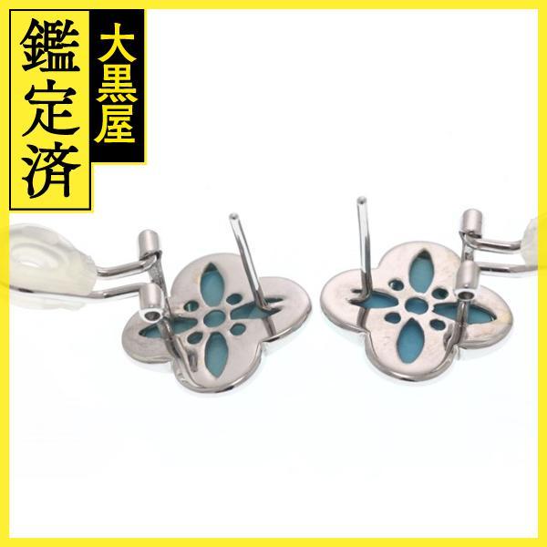 JEWELRY ノンブランド ピアス K18 ホワイトゴールド ターコイズ 5.4g