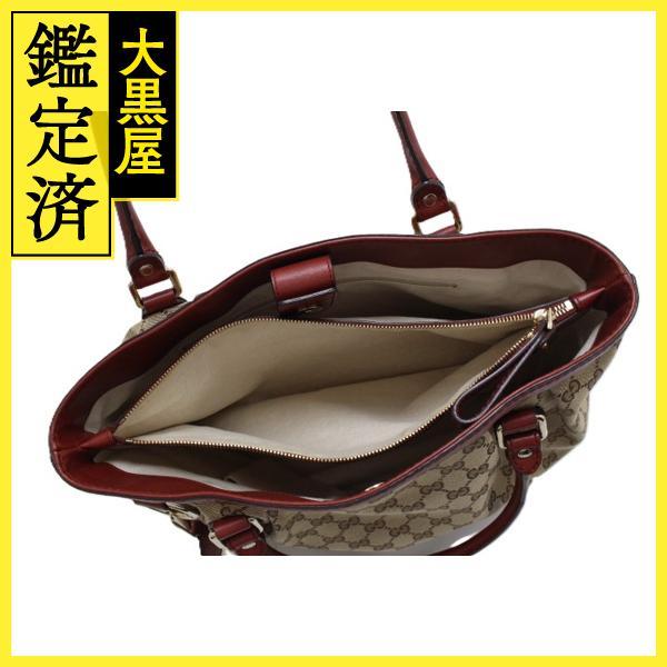 GUCCI グッチ スーキー トートバッグ 296835 ベージュ/ボルドー 