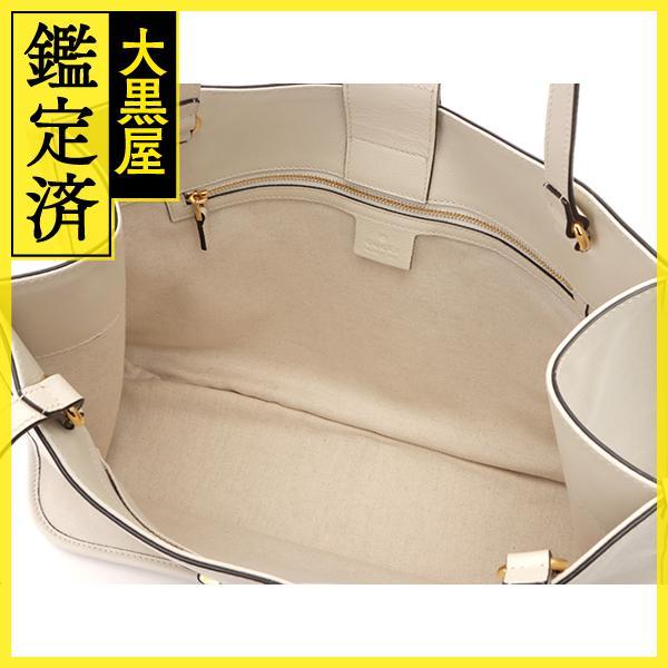 グッチ GUCCI ホースビット1955 トートバッグ ホワイト レザー 433  