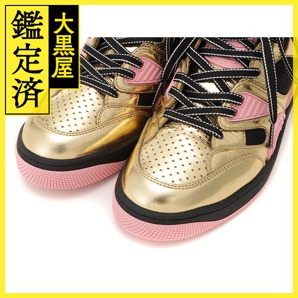GUCCI ゴールド ピンク スニーカー GUCCI ゴールド ピンク スニーカー｜GUCCI ゴールド ピンク スニーカー