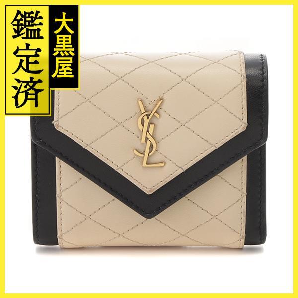 SAINT LAURENT Saint Laurent サンローラン 三つ折り財布 ギャビー