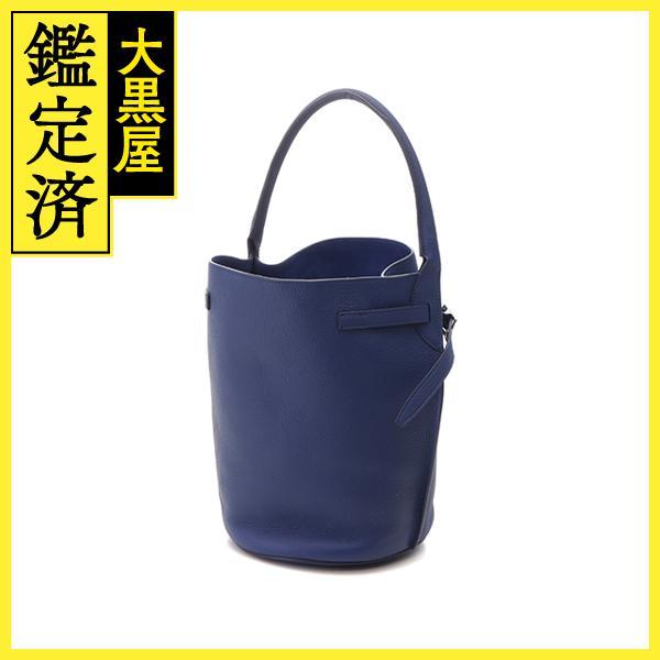 CELINE（セリーヌ） バッグ ビッグバッグ バケット ブルー カーフ 