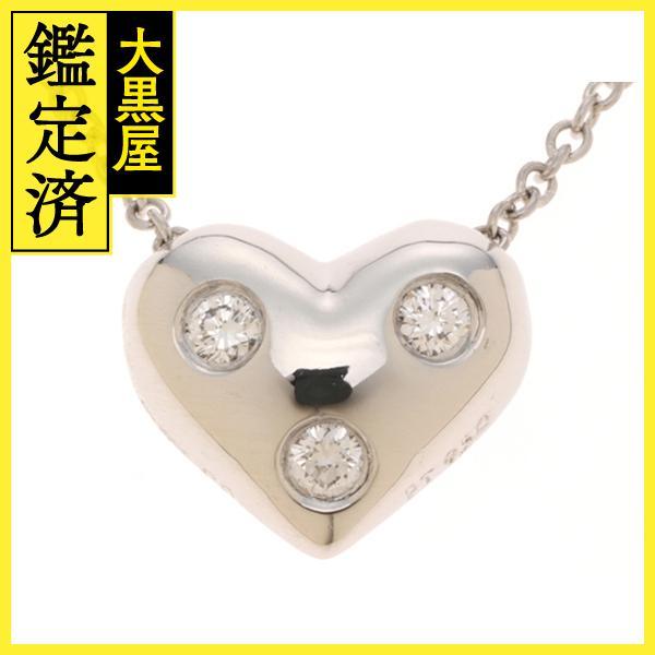 (*)様 TIFFANY&Co. ティファニー ネックレス ドッツハート PT9 TIFFANY&Co.（ティファニー） TIFFANY＆CO ドッツハート ネックレス