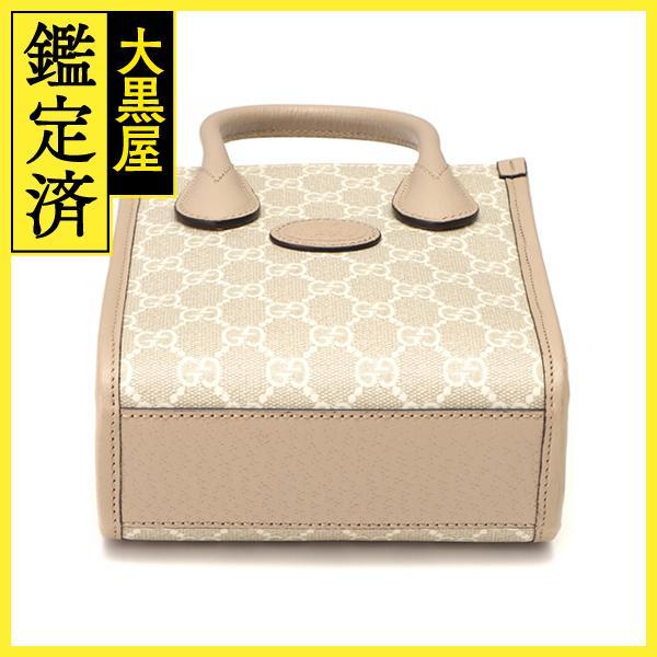 GUCCI グッチ インターロッキングG ミニトートバッグ アイボリー  
