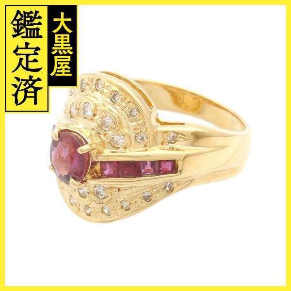 JEWELRY 貴金属・宝石 ルビーリング ダイヤモンド K18 ゴールド R0 
