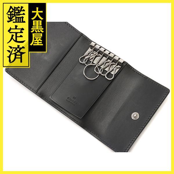 GUCCI（グッチ） グッチシマ 6連キーケース 138093 ブラック レザー