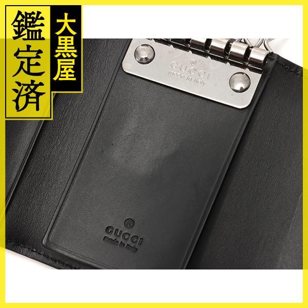 GUCCI（グッチ） グッチシマ 6連キーケース 138093 ブラック レザー