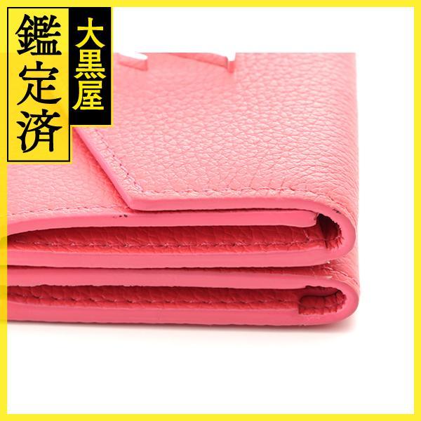 ルイヴィトン ポルトフォイユ ロックミニ ピンク 三つ折り財布 限定