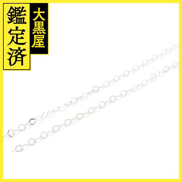 JEWELRY ノンブランドジュエリー チェーンネックレス K18WG ホワイト  