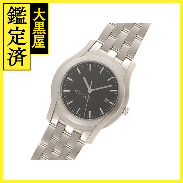 GUCCI GUCCI グッチ 5500XL 腕時計 ブラック文字盤 クオーツ 