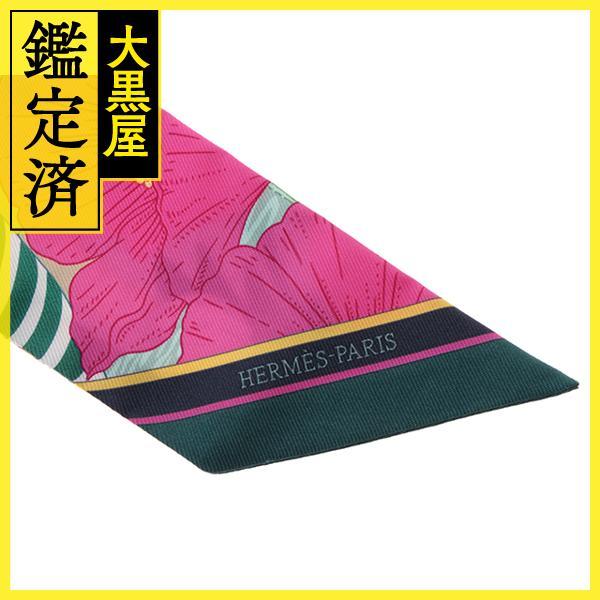 HERMES（エルメス） ツイリー PRECIOUS PARADISE シルク ブラック