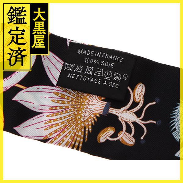 HERMES（エルメス） ツイリー PRECIOUS PARADISE シルク ブラック