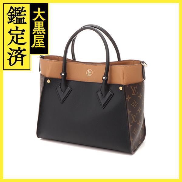 美品 オンマイサイド MM ノワール M53823 LOUIS VUITTON（ルイ・ヴィトン） バッグ オンマイサイドMM カーフ