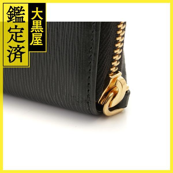 【送料込】PRADA 6連キーケース ブラック PRADA（プラダ） 6連キーケース ラウンドファスナー NERO 黒 レザー