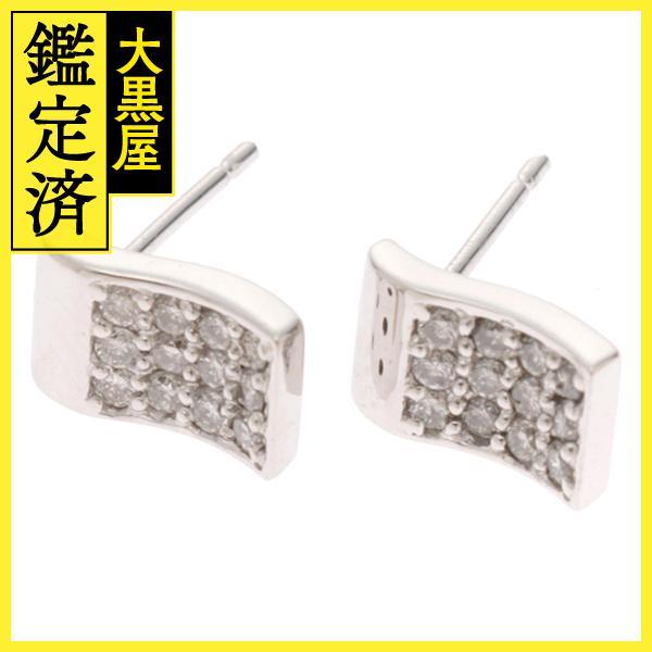JEWELRY ジュエリー ピアス K18WG ダイヤモンド 0.15ct/0.15ct 両耳用  