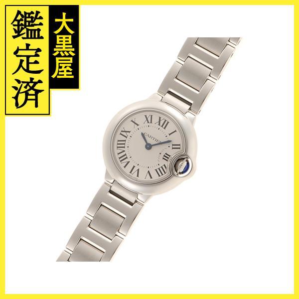 Cartier カルティエ バロンブルーSM W69010Z4 SS ベージュ レディース  