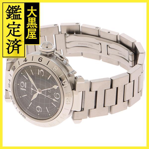 Cartier カルティエ パシャC・メリディアン W31049M7 ブラック文字盤  