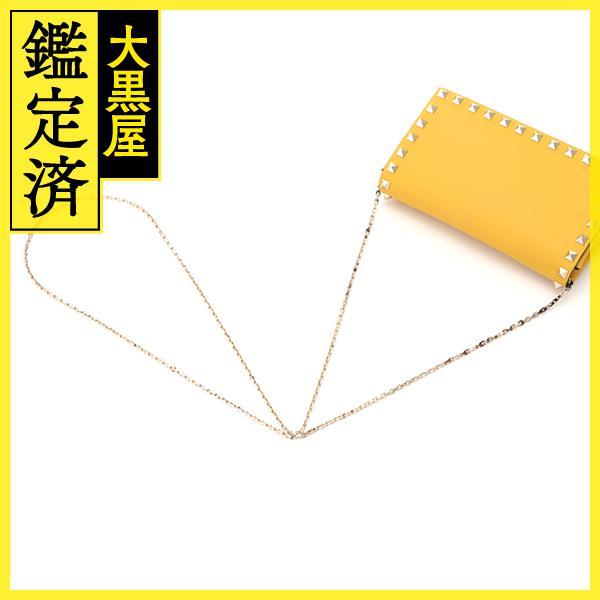 VALENTINO（ヴァレンティノ） ロックスタッズ イエローレザー チェーン 