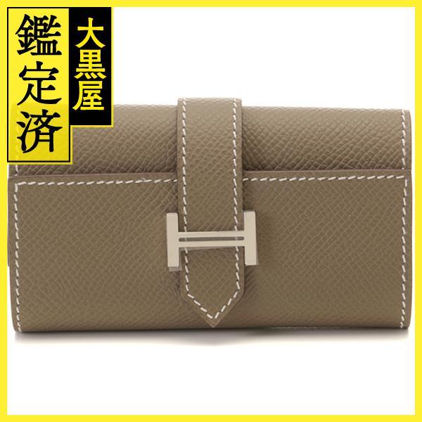 HERMES（エルメス） ベアンキーケース4連 エトゥープ/ヴォーエプソン