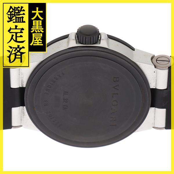 BVLGARI ブルガリ アルミニウム AL32TA アルミニウム/ラバーベルト  