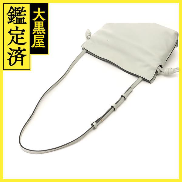 LOEWE（ロエベ） フラメンコミニ パールグレー レザー ショルダー
