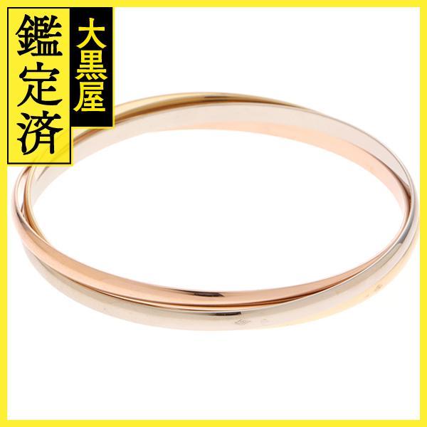 カルティエ トリニティブレスレット 3カラー 3連 K18YG/PG/WG 28.8g 59
