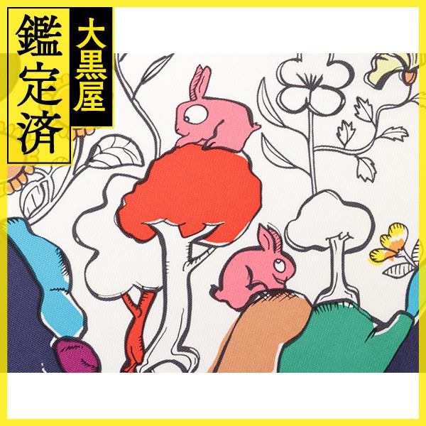 HERMES（エルメス） スカーフ カレ90 MILLE ET UN LAPINS マリン