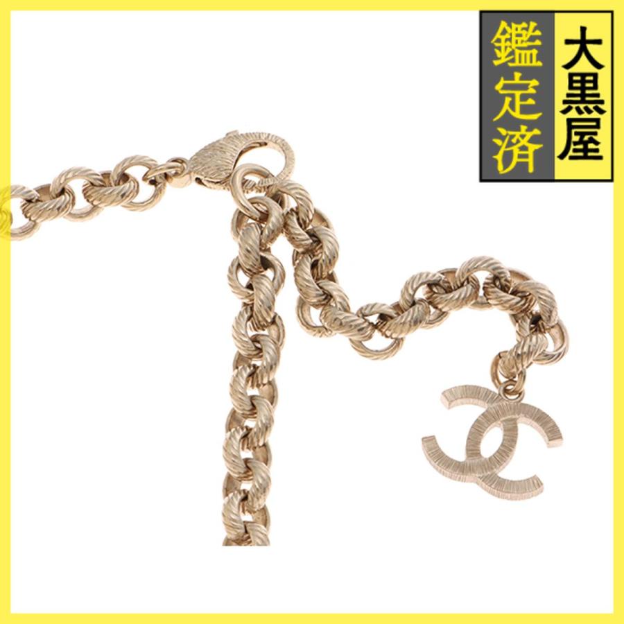 CHANEL（シャネル） ロゴネックレス メタル シャンパンゴールド GP 