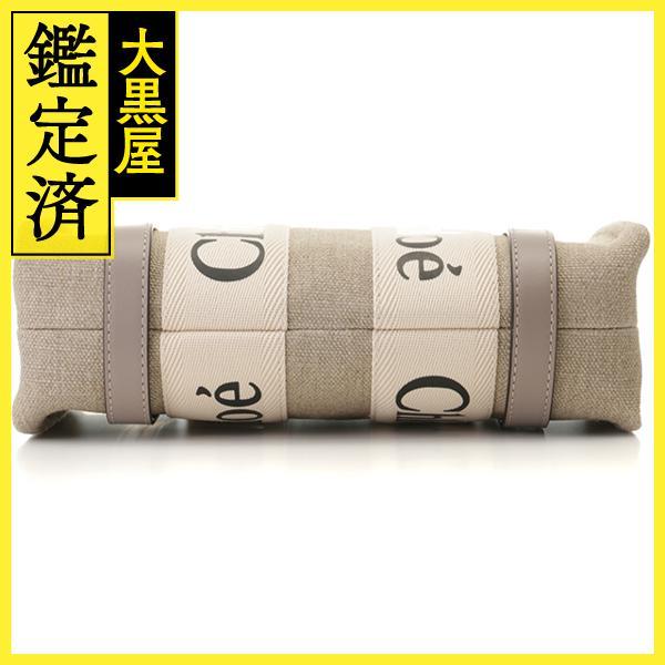 Chloe（クロエ） WOODYスモールトートバッグ ムスクグレー
