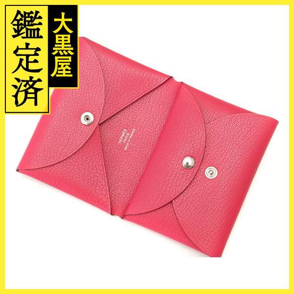 HERMES エルメス カードケース カルヴィデュオ シェーブルシャムキラ  