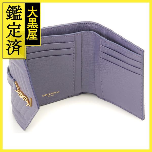 SAINT LAURENT サンローラン ミックスマトラッセ 三つ折り財布