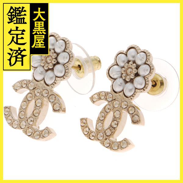 CHANEL CHANEL シャネル 小物 ピアス ラインストーン ココマーク
