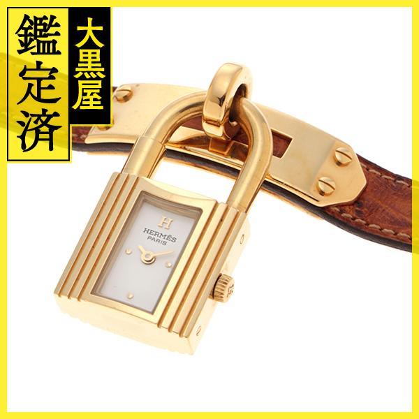 Kelly HERMES エルメス ケリーウォッチ KE1.210 ホワイト文字盤  