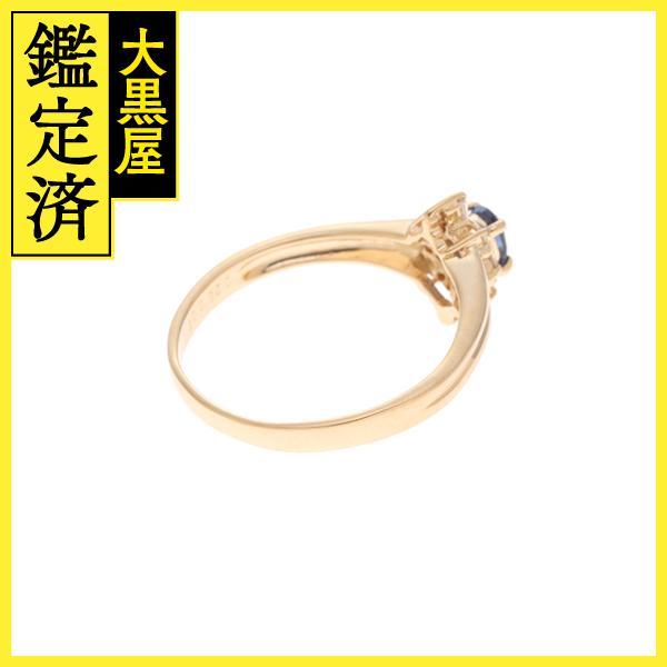 JEWELRY ジュエリー リング K18 サファイア0.25ct/ダイヤモンド0.06ct  