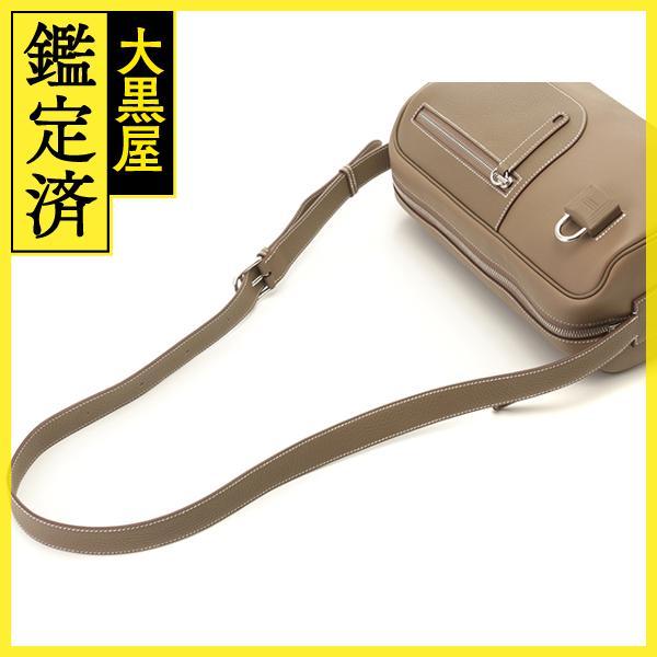 HERMES（エルメス） Herm〓s プティ クーリエ エトゥープ シルバー金具