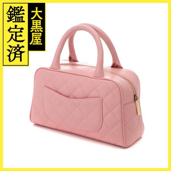 CHANEL（シャネル） マトラッセ ミニボストンバッグ ピンク/GP