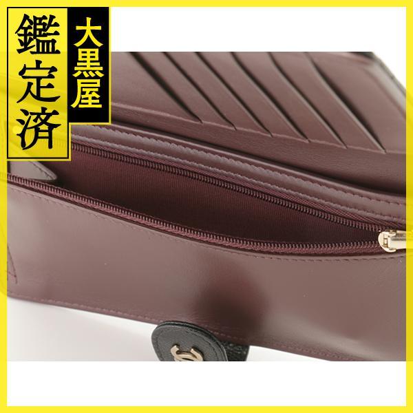 CHANEL（シャネル） マトラッセ 二つ折ZIP長財布 ブラック/GP キャビア