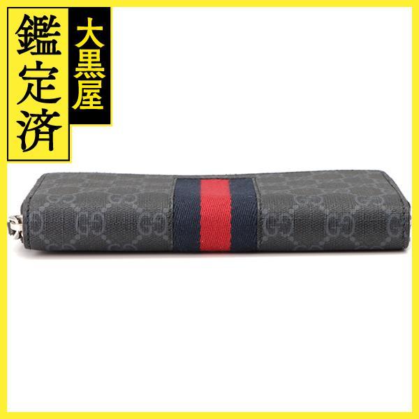 GUCCI（グッチ） 長財布 GGスプリーム ニューウェブジップアラウンド