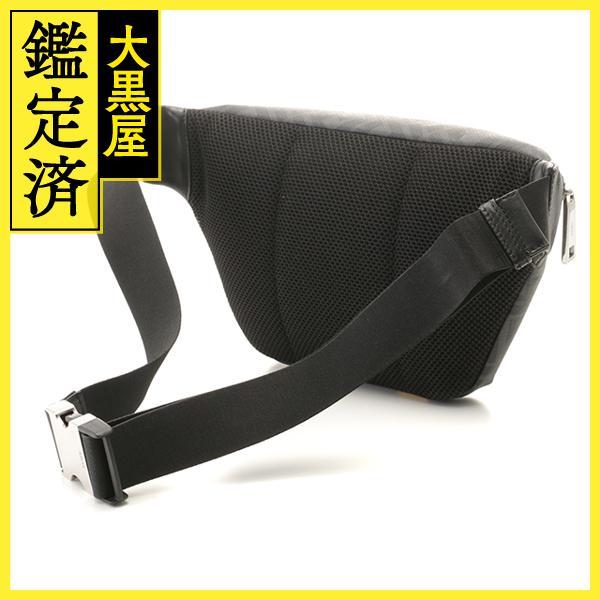 FENDI（フェンディ） ダイアゴナル ベルトバッグ ブラック／グレー 
