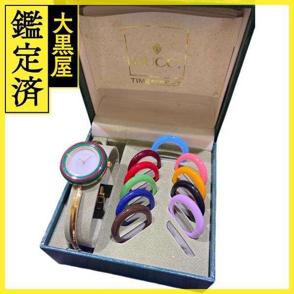 GUCCI GUCCI グッチ 腕時計 チェンジベゼル 11/12.2 クォーツ GP  