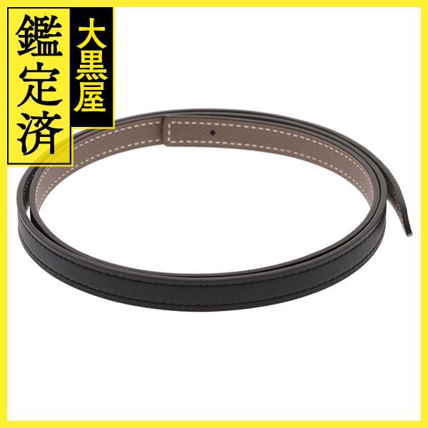 HERMES（エルメス） マイヨンHベルト 13mm ブラック エトゥープ
