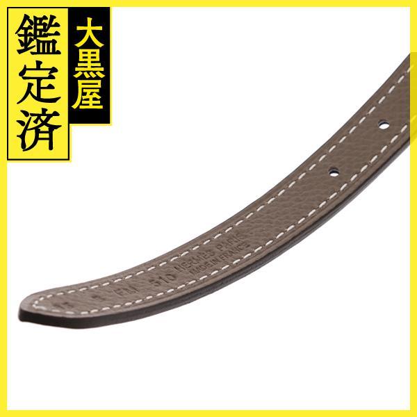 HERMES（エルメス） マイヨンHベルト 13mm ブラック エトゥープ