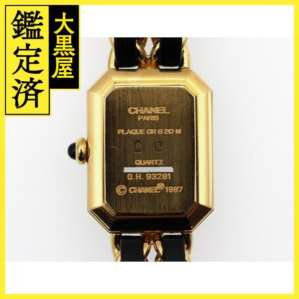 CHANEL シャネル 腕時計 プルミエールL H0001 ゴールドメッキ/革  