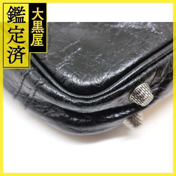 専用 バレンシアガ ショルダーバッグ クロスボディ レザー 黒 ブラック ロゴ BALENCIAGA（バレンシアガ） ル・カゴール クロスボディバッグ