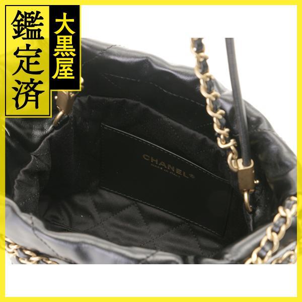 CHANEL（シャネル） CHANEL22 ミニハンドバッグ ブラック ゴールド