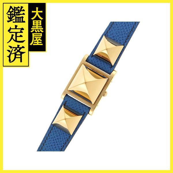 HERMES エルメス 腕時計 1995年05月 並行 メドール ME1.201 GP/SS/革  