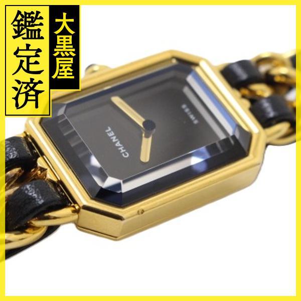 CHANEL シャネル プルミエールM H0001 GP/レザー クォーツ【460  