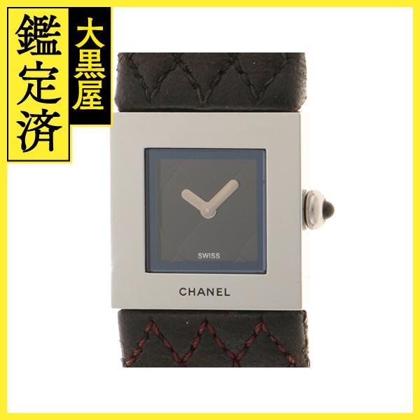 CHANEL シャネル マトラッセ H0116 ブラック文字盤 ステンレス