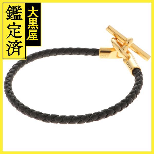 HERMES エルメス グレナンブレスレット ブラック/GP ブレスレット 